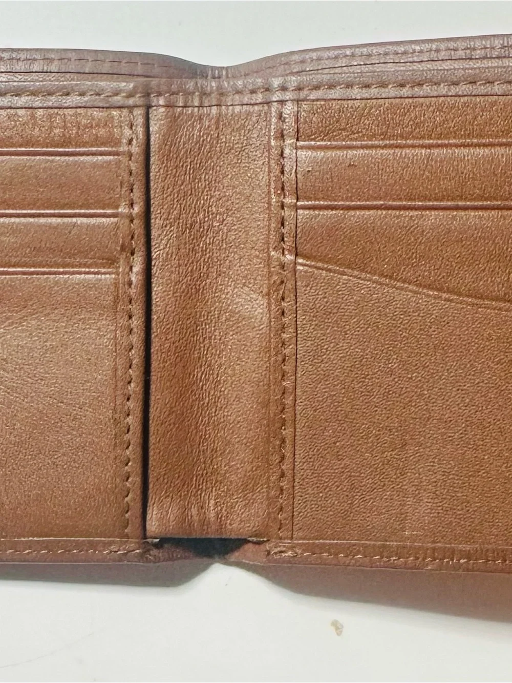 Banana Republic Tan Leather Bifold Wallet